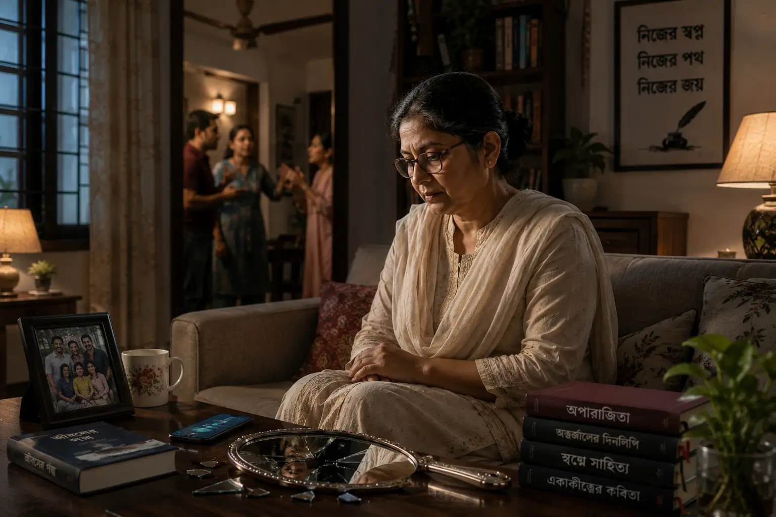 ভাঙা আয়নায় নিজের মুখ: এক অপরাজেয় মনের উপাখ্যান